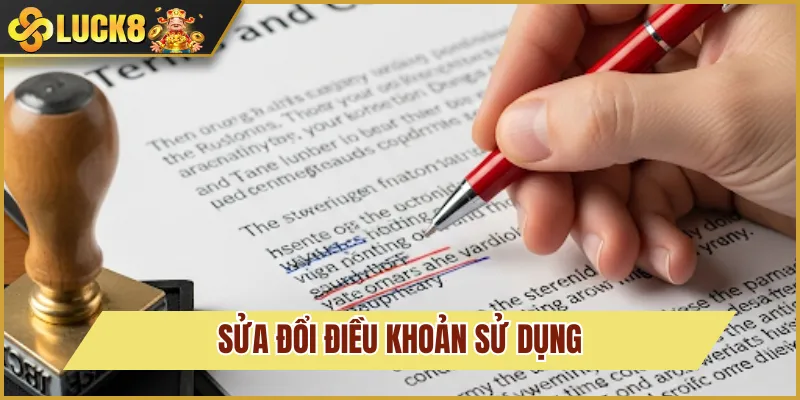sửa đổi điều khoản sử dụng